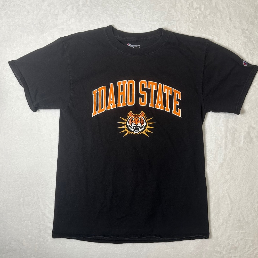 Champion Idaho State Bengals T-Shirt Mens Medium Black NCAA College Graphic Tee